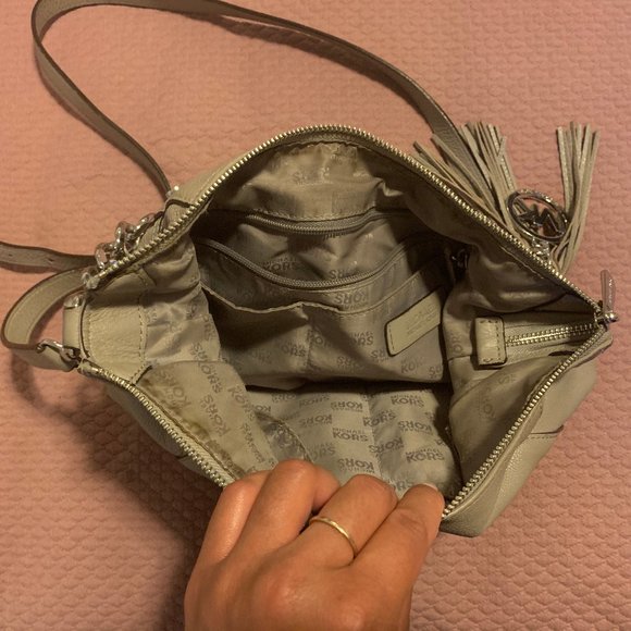 Michael Kors Grey Leather Bag - Picture 3 of 7